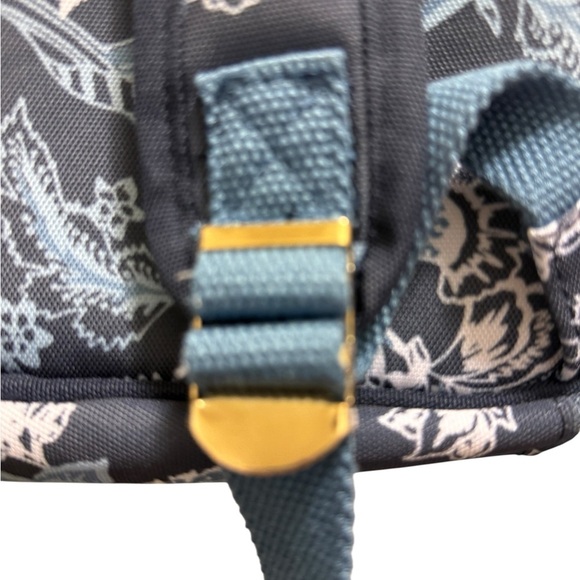 Spartina 449 blue  and Cream Floral tech Backpack - Picture 14 of 16